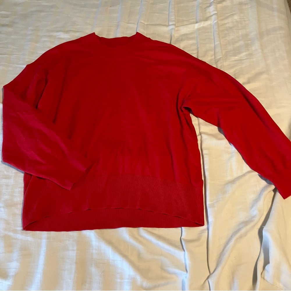a new day Vibrant Red Crewneck Sweater